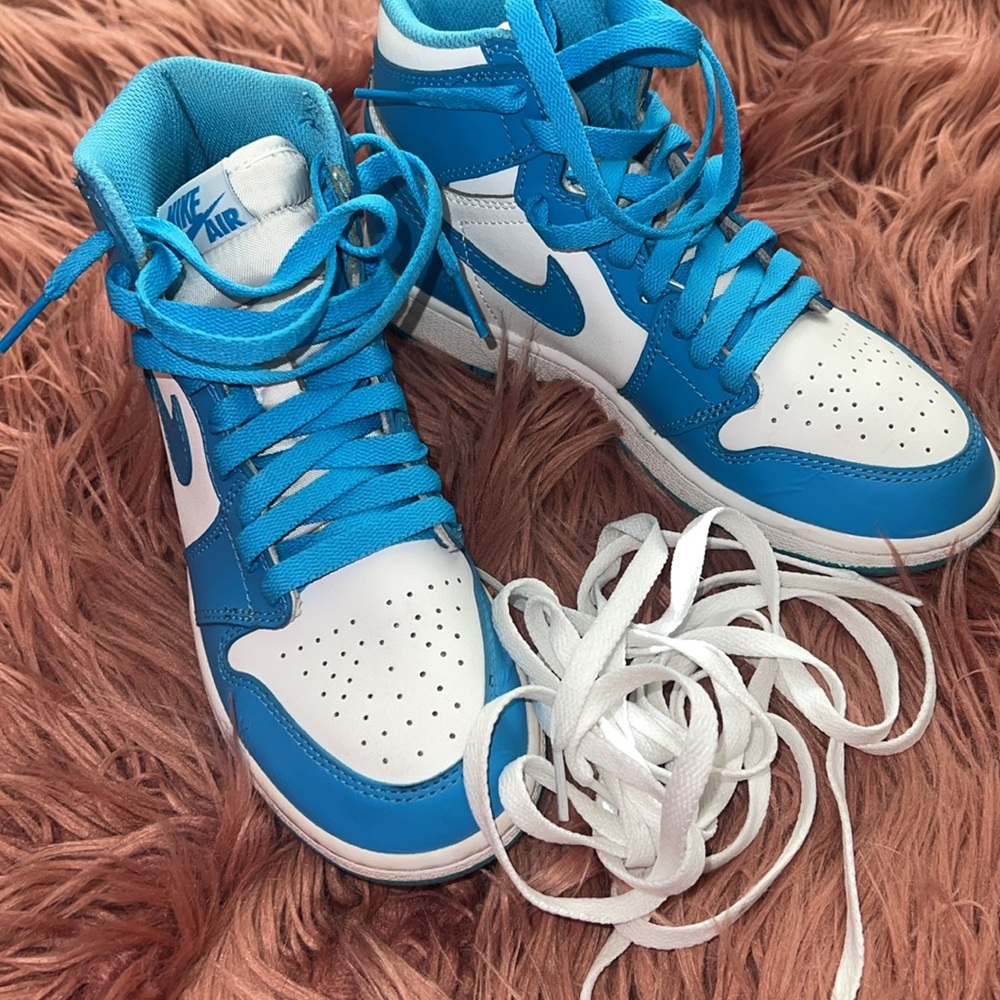 Jordan 1 UNC Dark Powder Blue size 5.5/36 - Picture 9 of 9